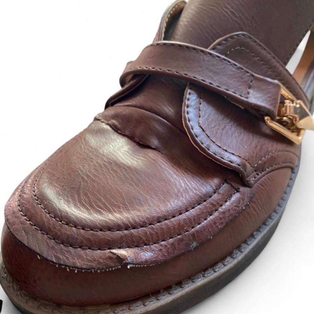 Nature Breeze brown faux leather ankle boots - Picture 3 of 8